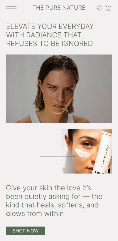 Minimal Skincare Website